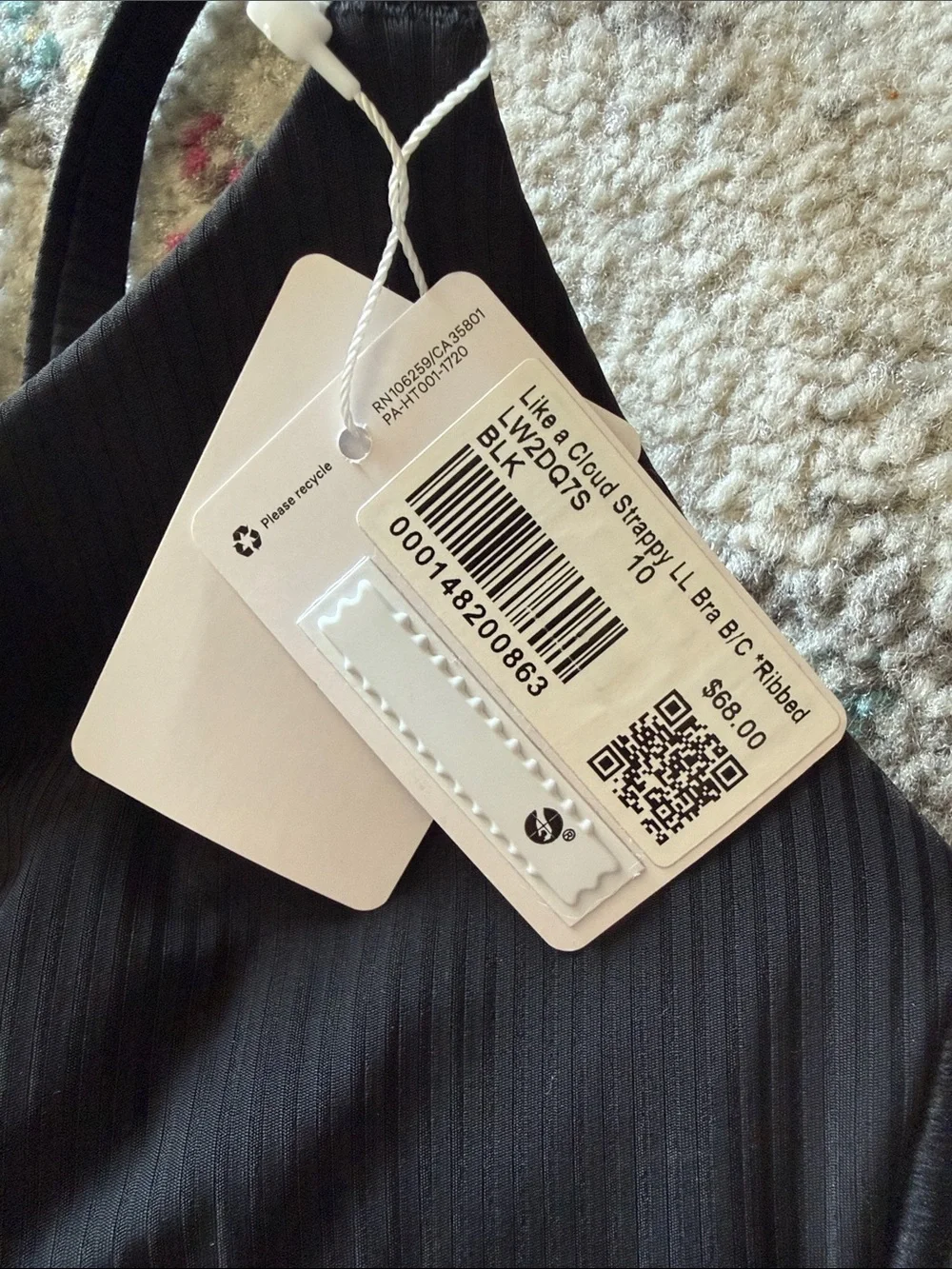 Lululemon Like a Cloud Strappy Longline Bra NWT